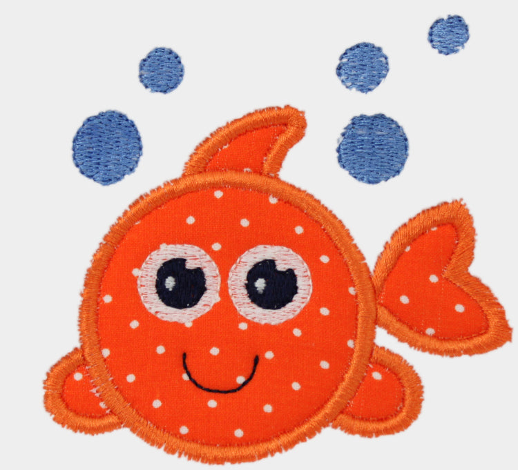 Personalized Goldfish Hooded Towel for Boys