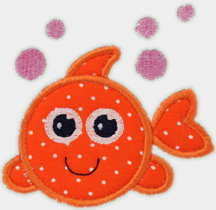 Personalized Goldfish Hooded Towel for Girls