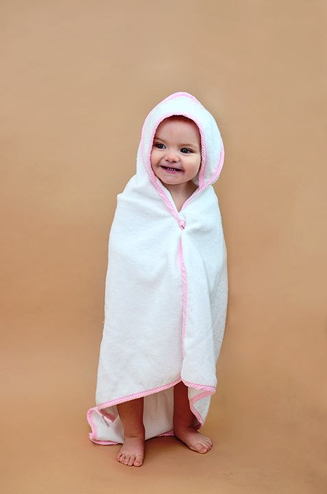 Personalized Starfish Hooded Towel for Girls