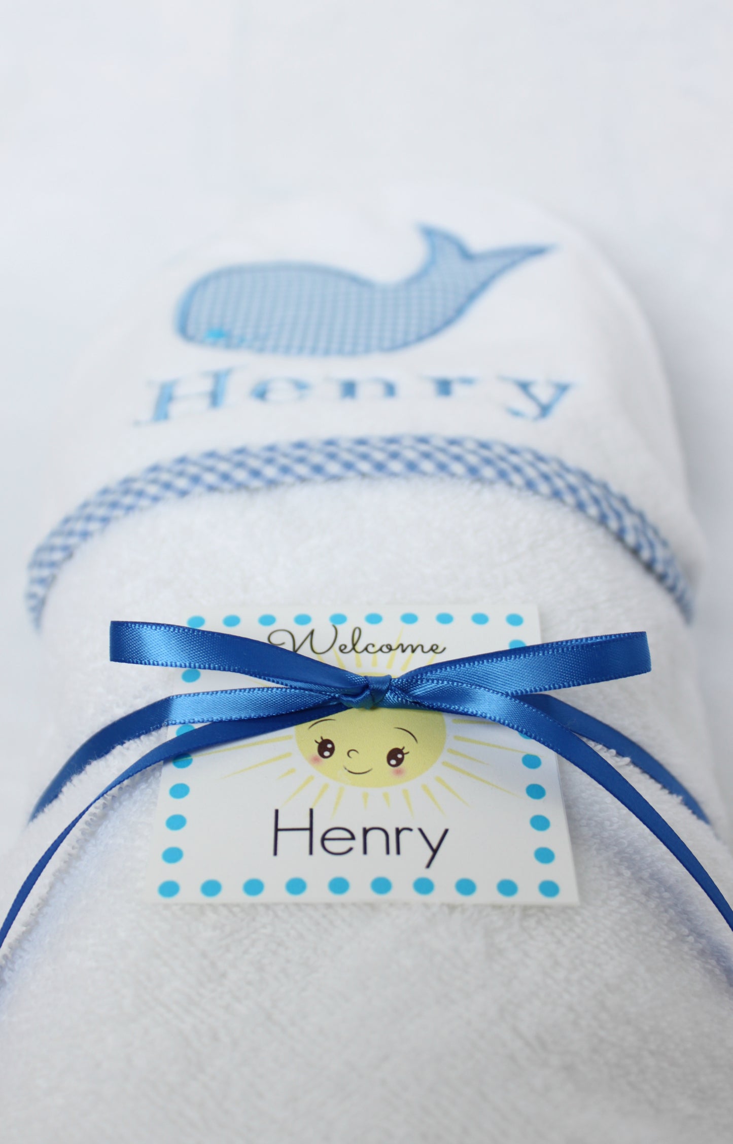 hooded towel personalized gift