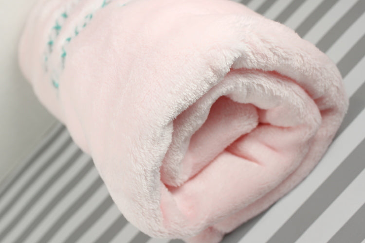 Personalized Floral Design Baby Blanket