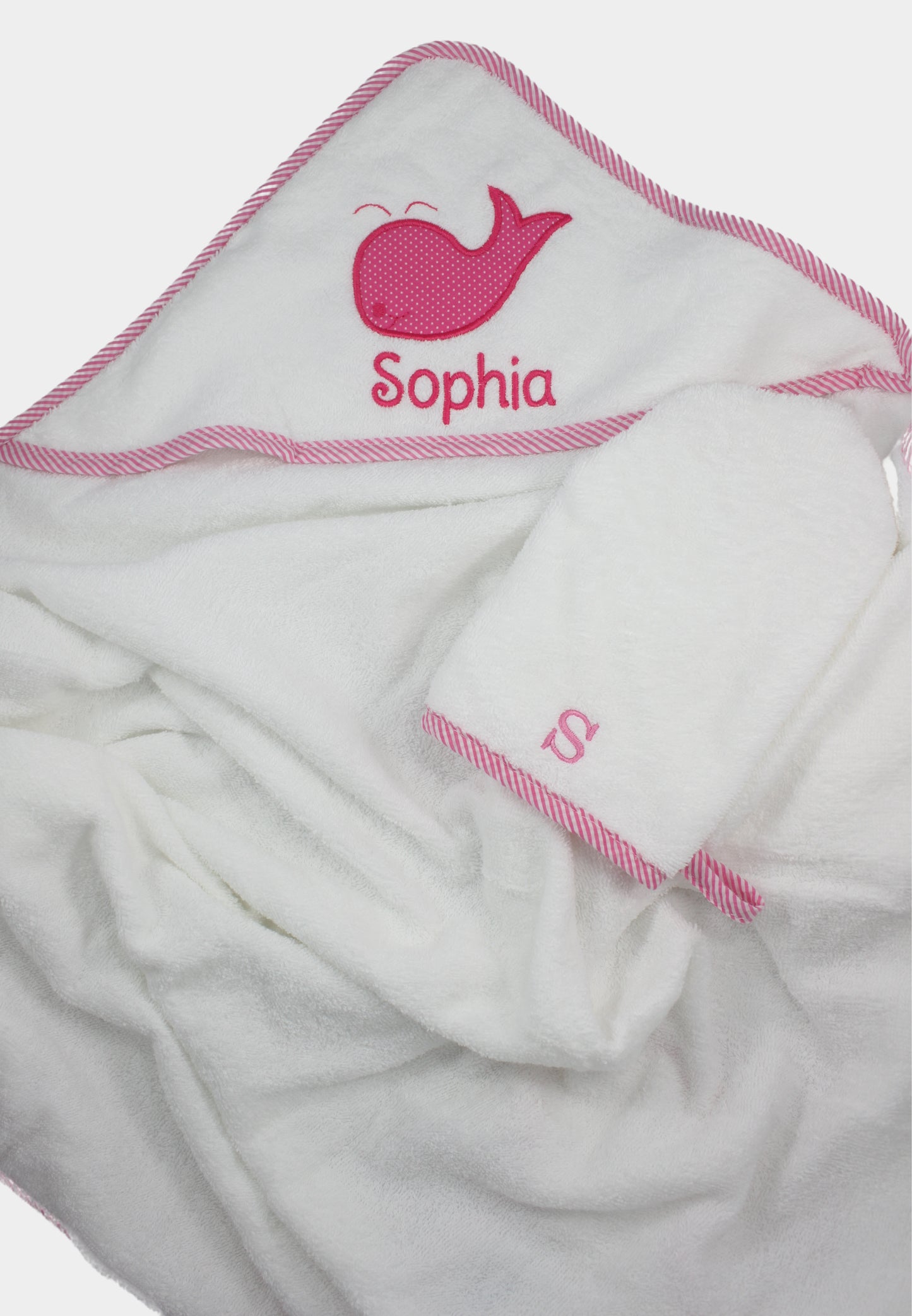 hooded towel plus bath mitt