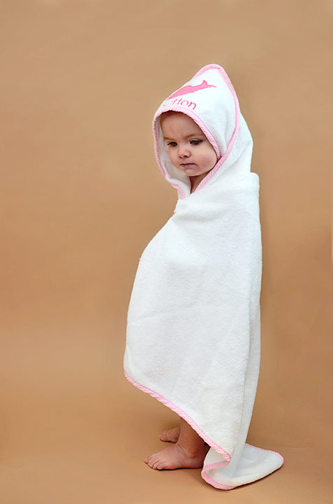 hooded towel for bathtime