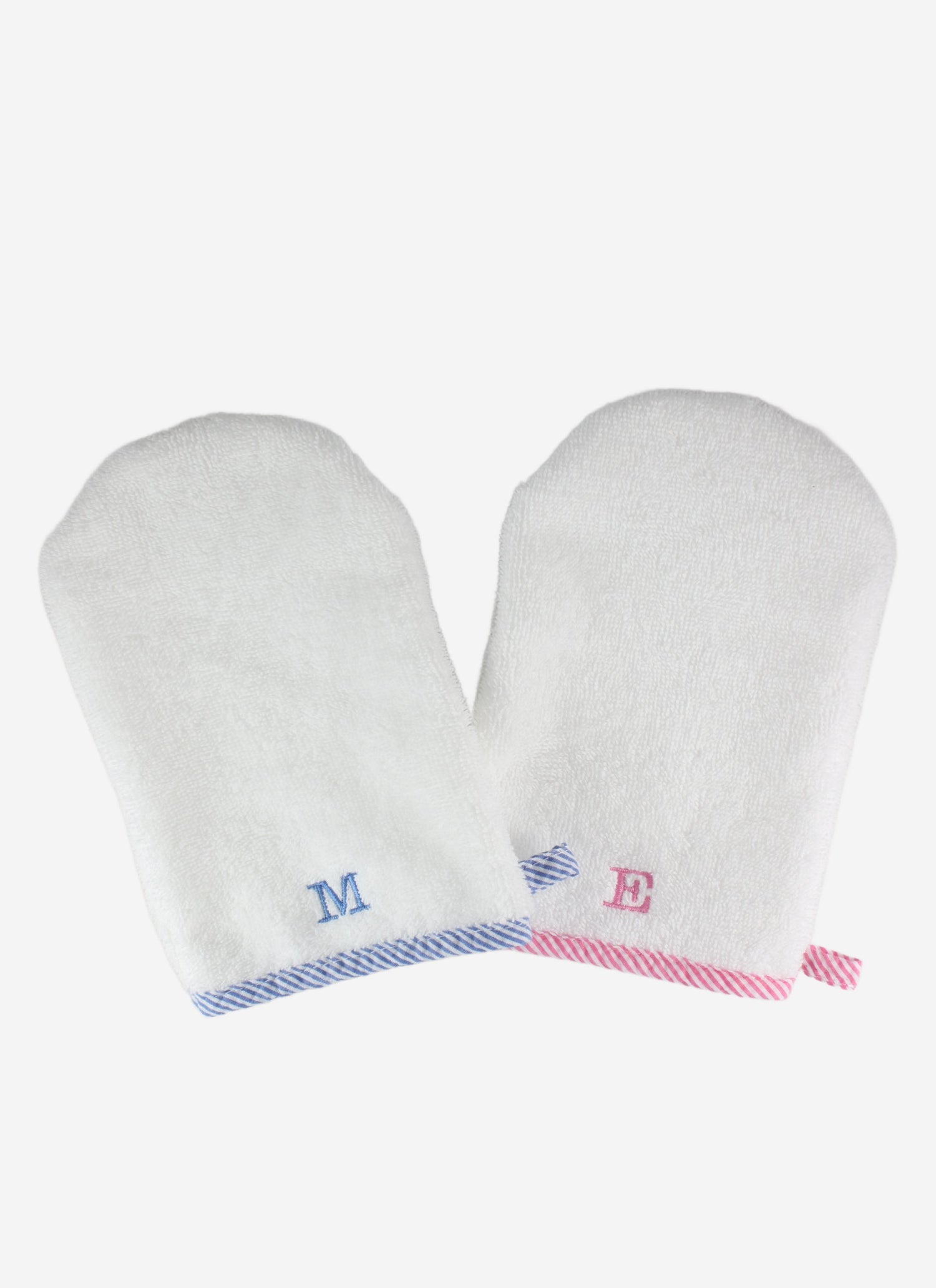 Monogrammed Bath Mitts