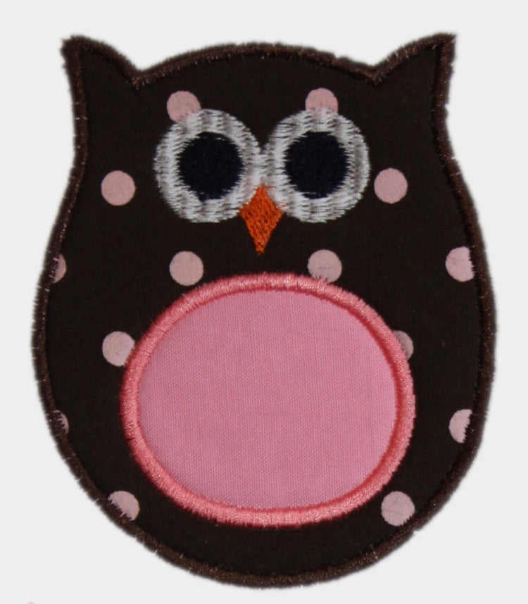 Personalized Brown Owl Hooded Towel for Baby Girls