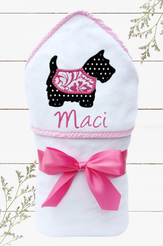 Personalized Puppy Hooded Towel