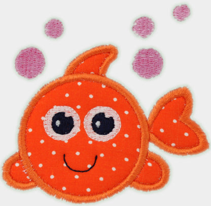 Personalized Goldfish Hooded Towel for Girls