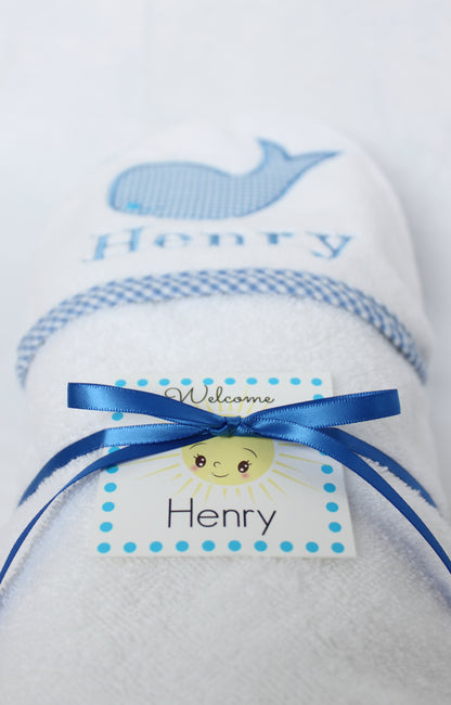 hooded towel personalized gift