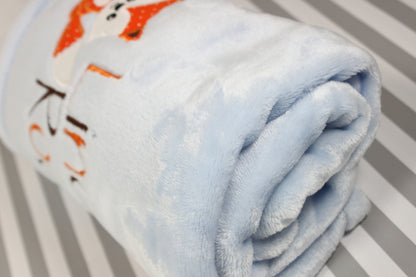 Personalized Fox Baby Blanket