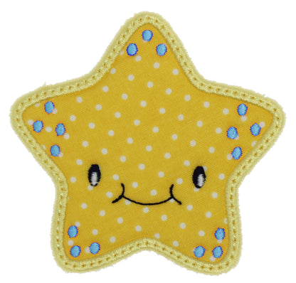 Serviette à capuche personnalisée en forme d'étoile de mer pour garçon
